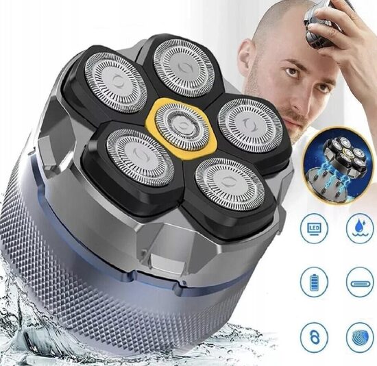 Elektrinė barzdaskutė, plaukų kirpimo mašinėlė sausam šlapiam skutimuisi Surker SK-7062